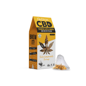 Turmeric, apple and ginger cbd herbal tea