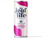 raspberry cbd soft drink leaf life